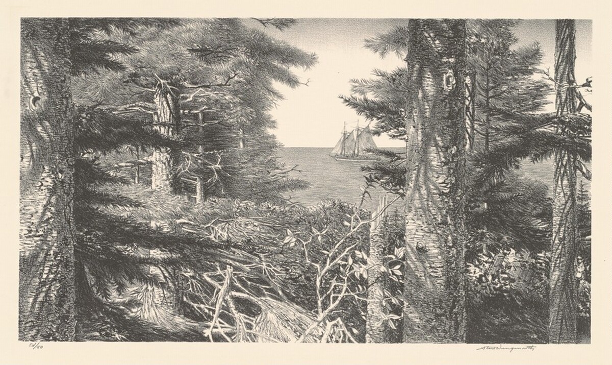 The Lumber Schooner by Stow Wengenroth