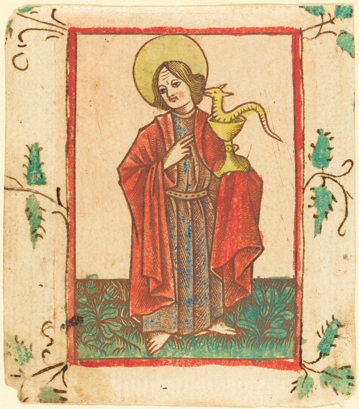 Saint John the Evangelist by Master of the Dutuit Mount of Olives after Master of St. Erasmus