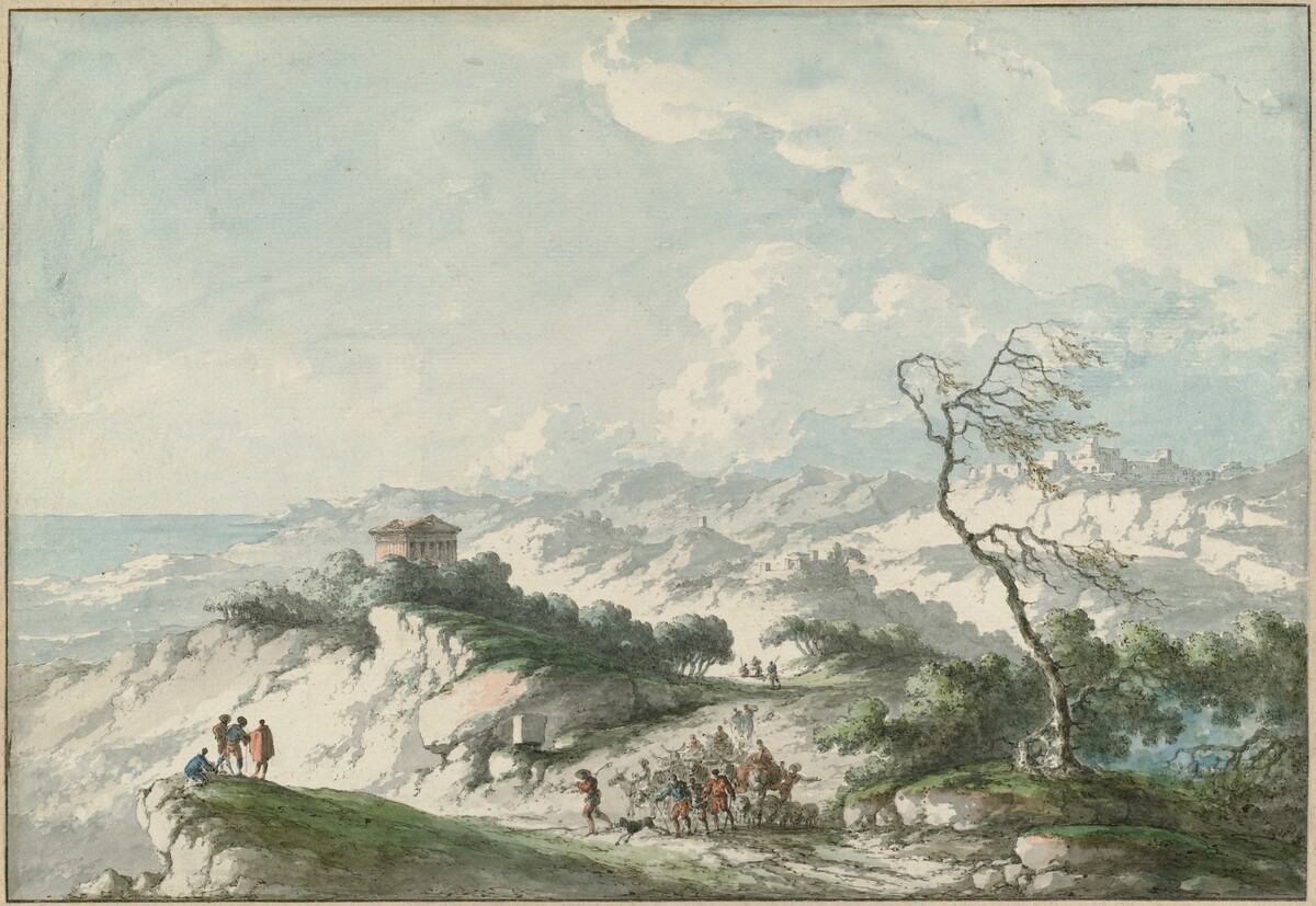 Second View of the Agrigento Countryside by Claude-Louis Châtelet