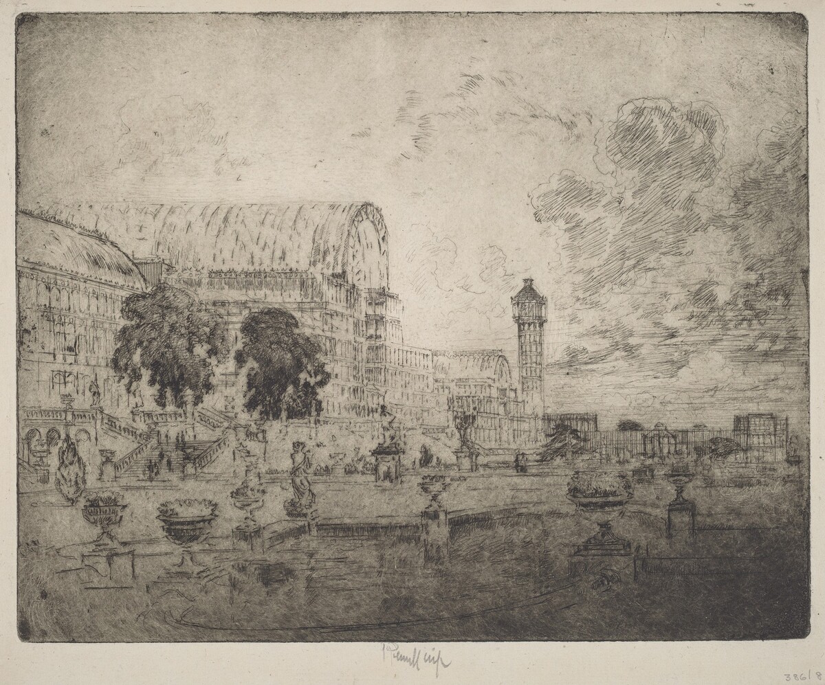 The Crystal Palace by Joseph Pennell