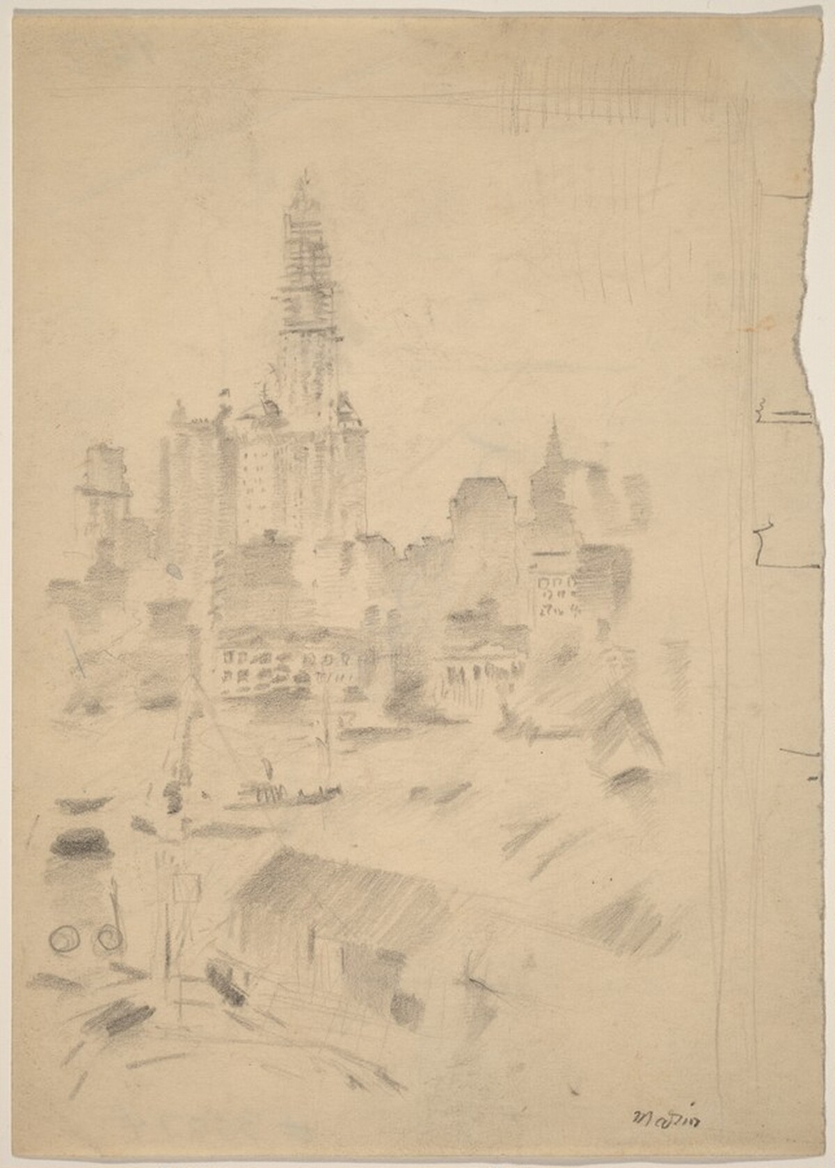 Untitled (Cityscape) by John Marin