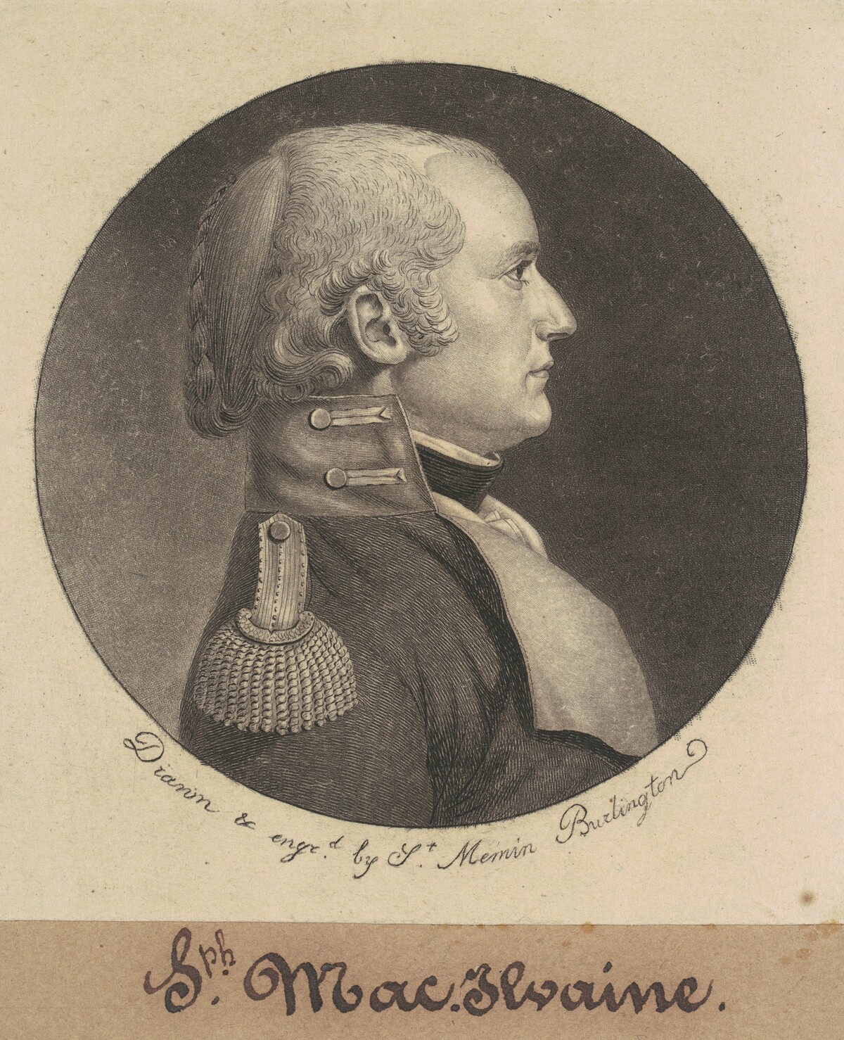 Joseph McIlvaine by Charles B. J. Févret de Saint-Mémin