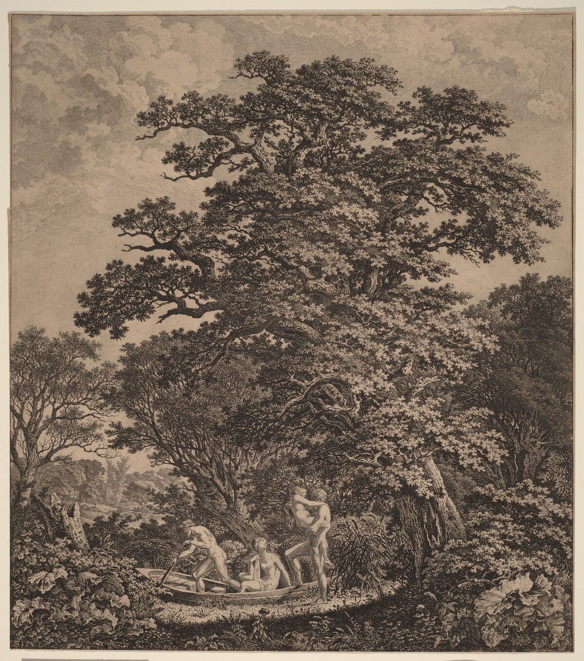 Landscape with Nudes Boarding a Boat by Carl Wilhelm Kolbe
