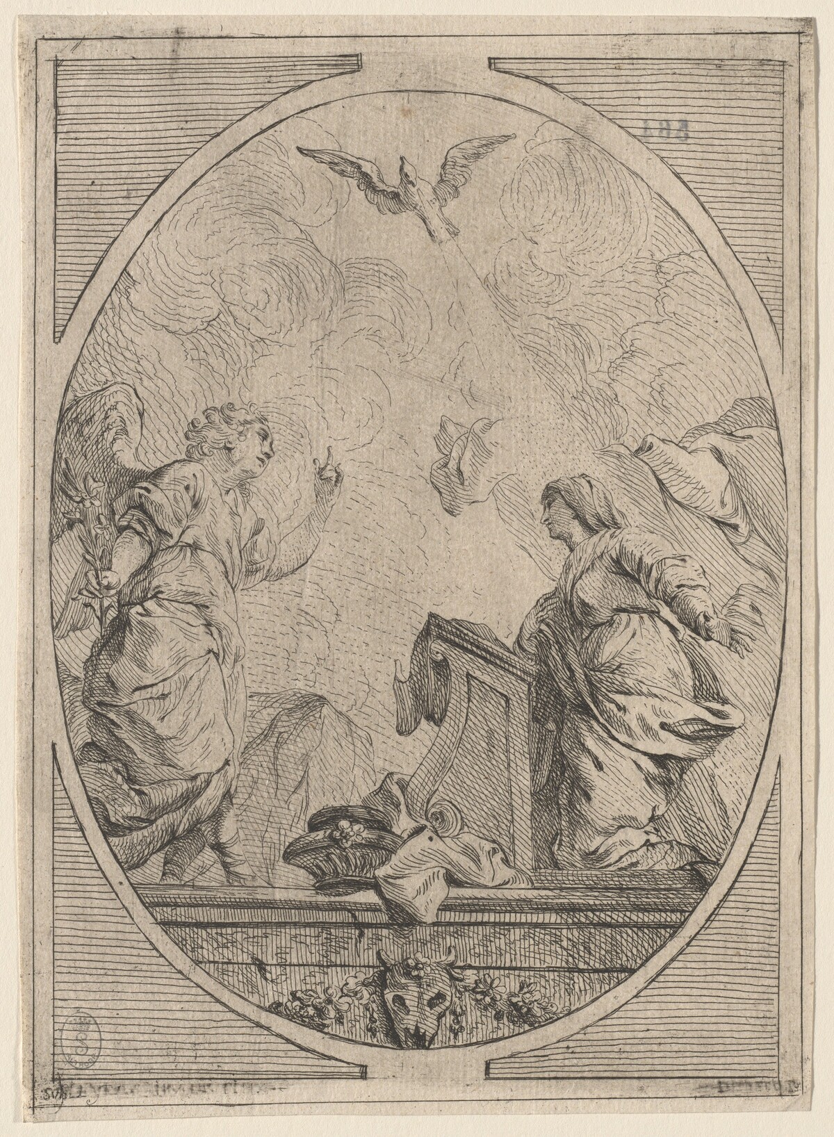 The Annunciation by French 18th Century after Pierre-Hubert Subleyras