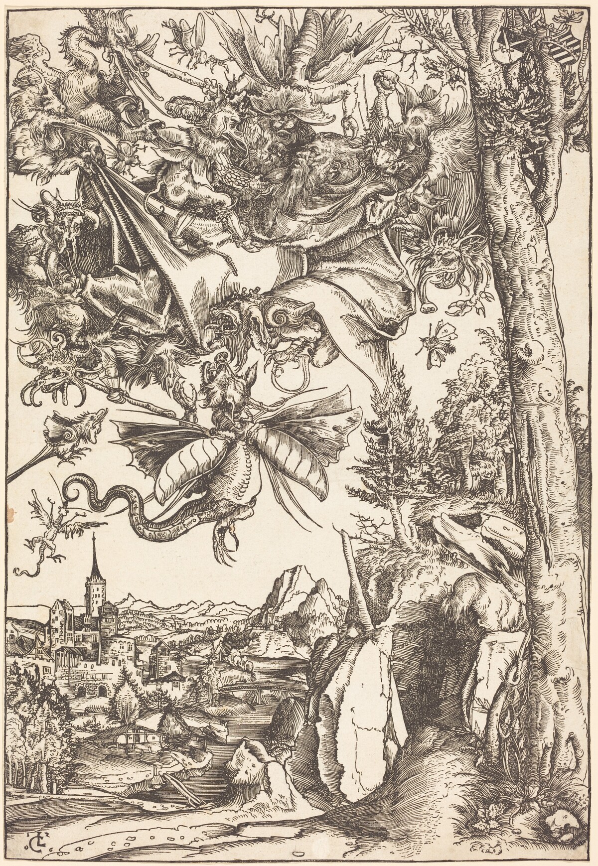 The Temptation of Saint Anthony by Lucas Cranach the Elder