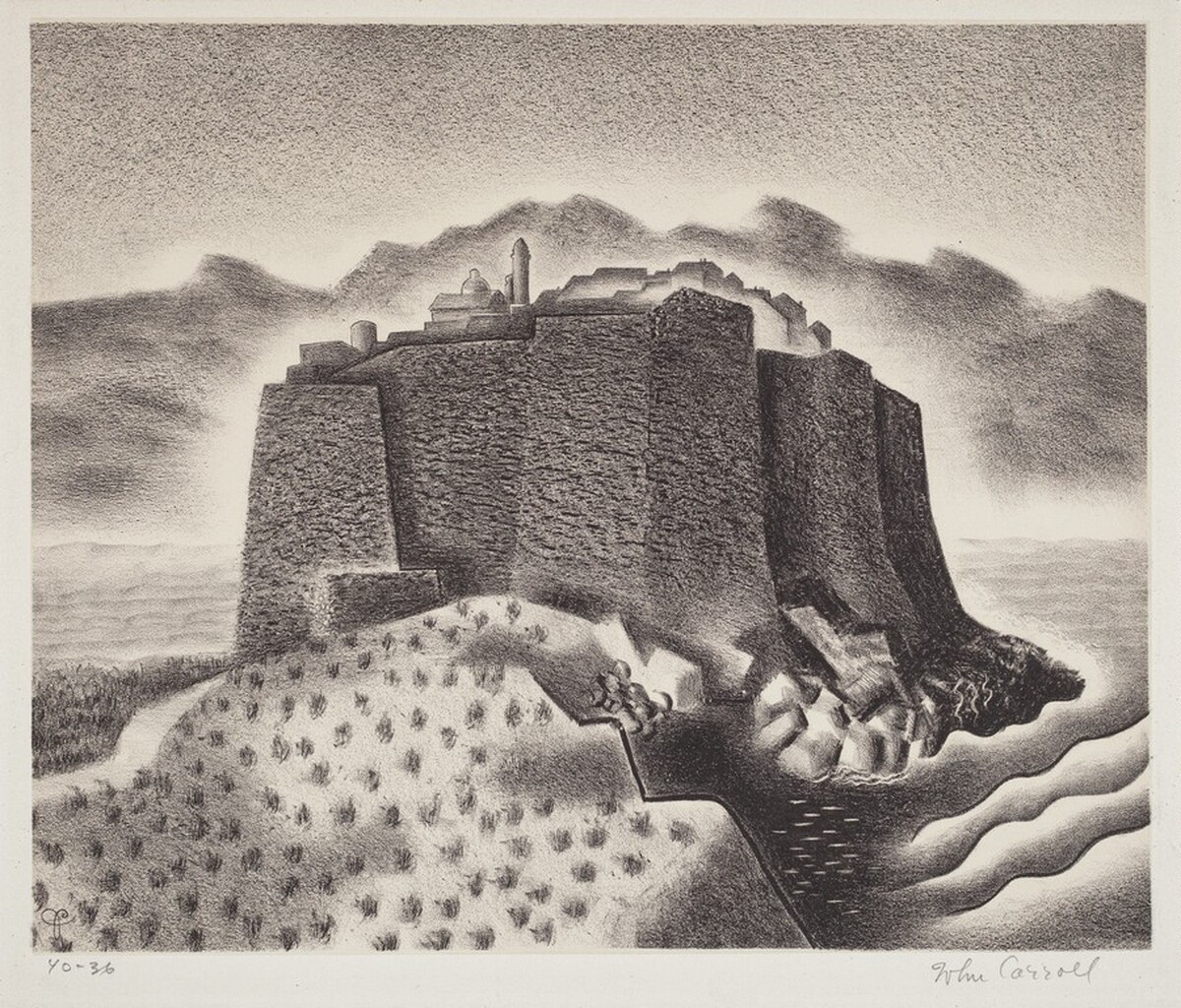 Untitled (Fortified City) by John Carroll