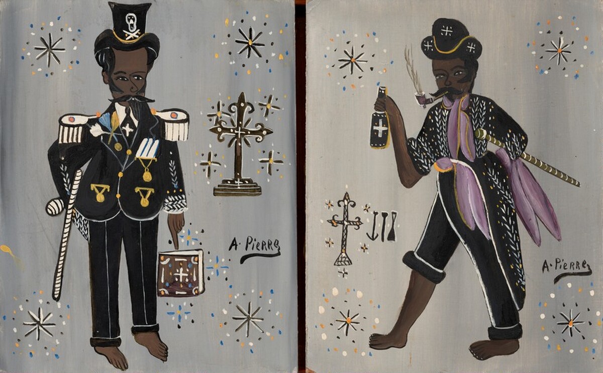 Baron Samedi Diptych by Andre Pierre