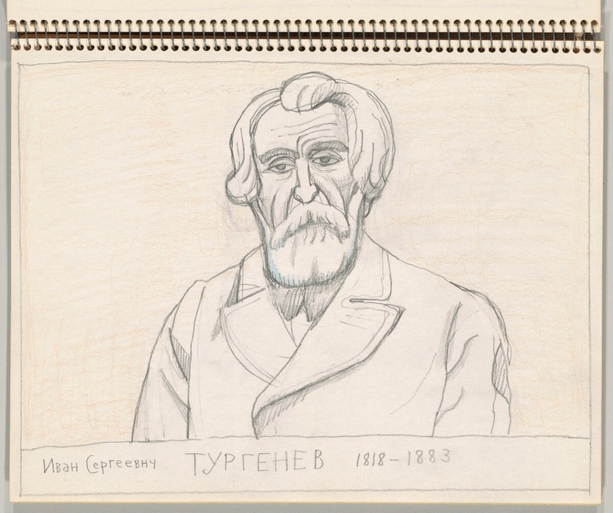 Ivan Sergeyevich Turgenev 1818-1883 by Saul Steinberg