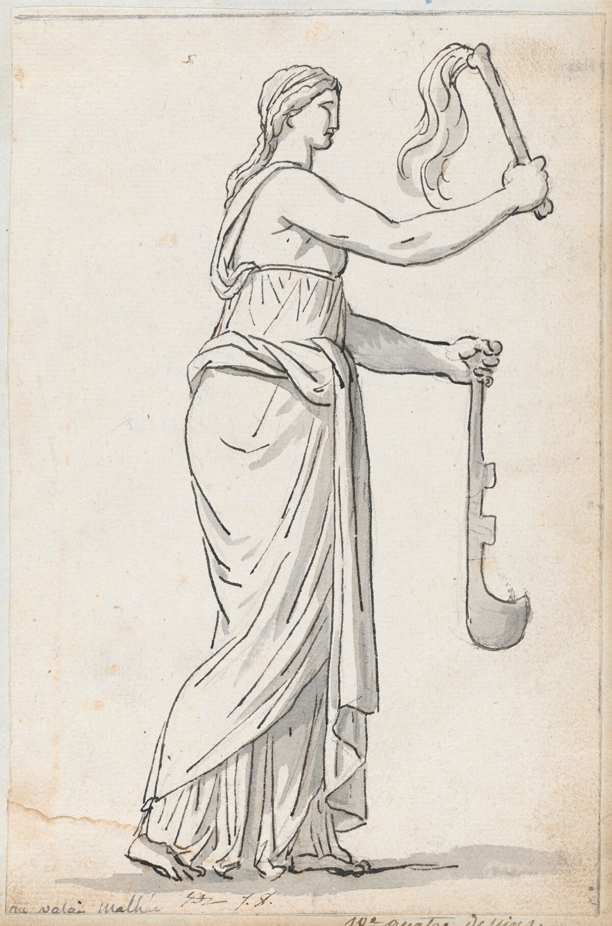 Woman from a Procession, from the Palazzo Mattei by Jacques-Louis David