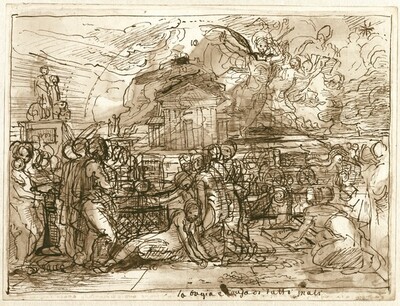 Falsehood Is the Cause of All Evil (recto); An Allegory of Truth and Falsehood (verso)