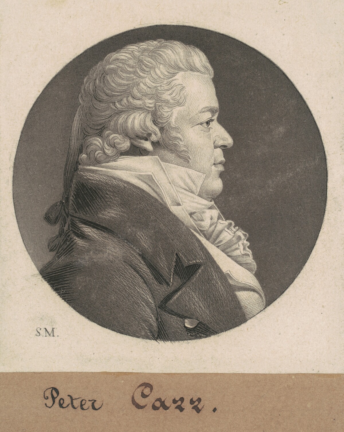 Peter Carr by Charles B. J. Févret de Saint-Mémin