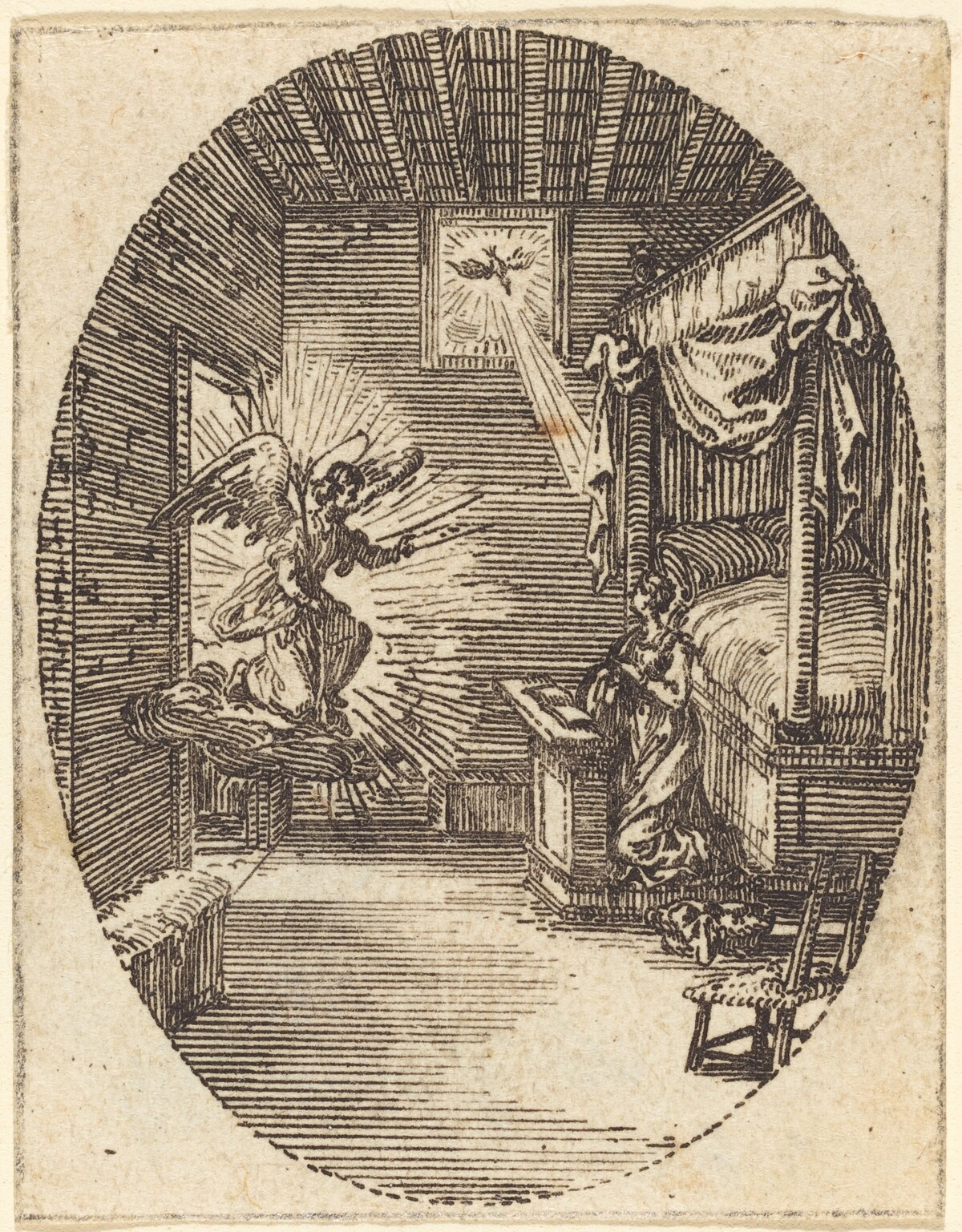 The Annunciation by Jacques Callot