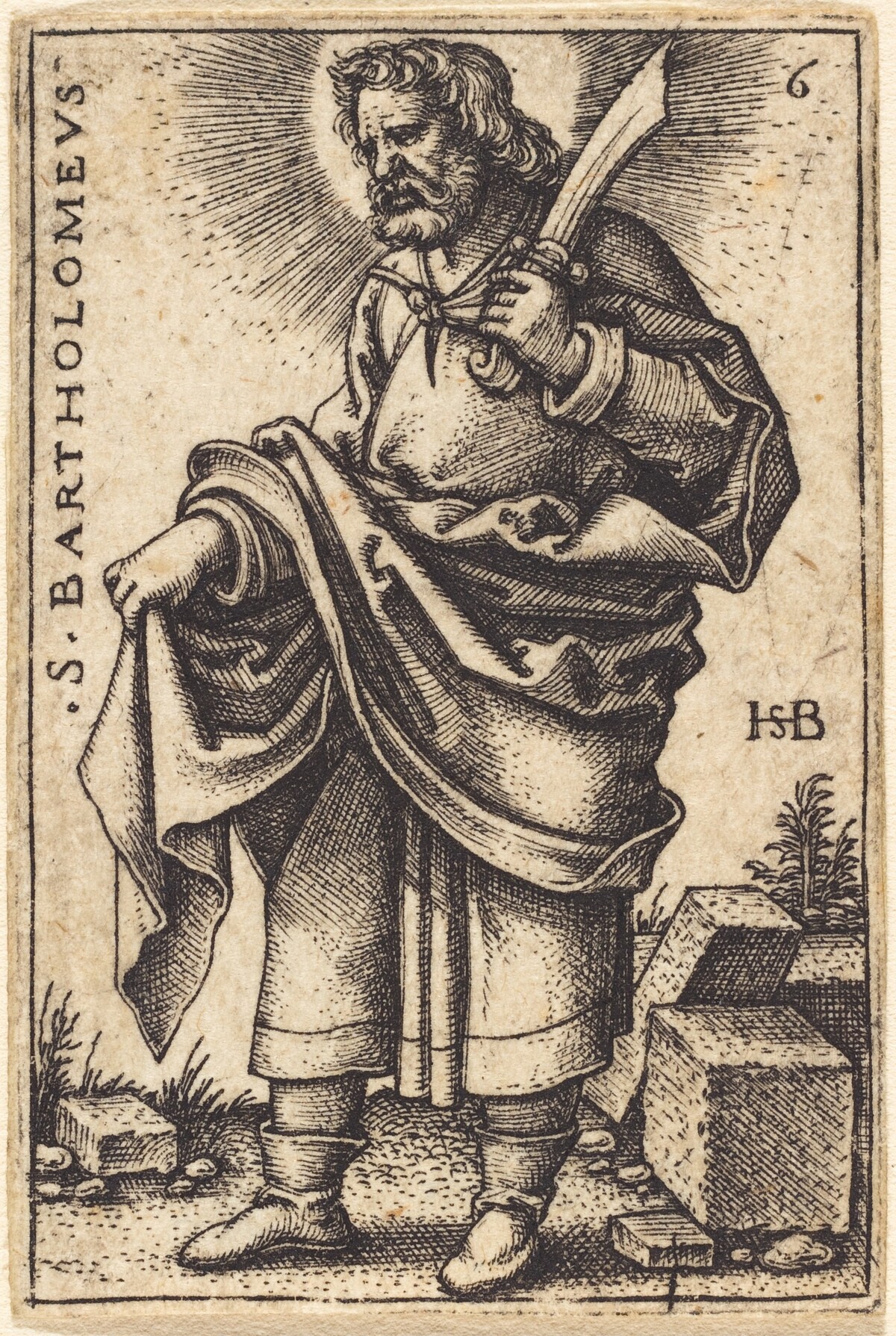 Saint Bartholomew by Sebald Beham