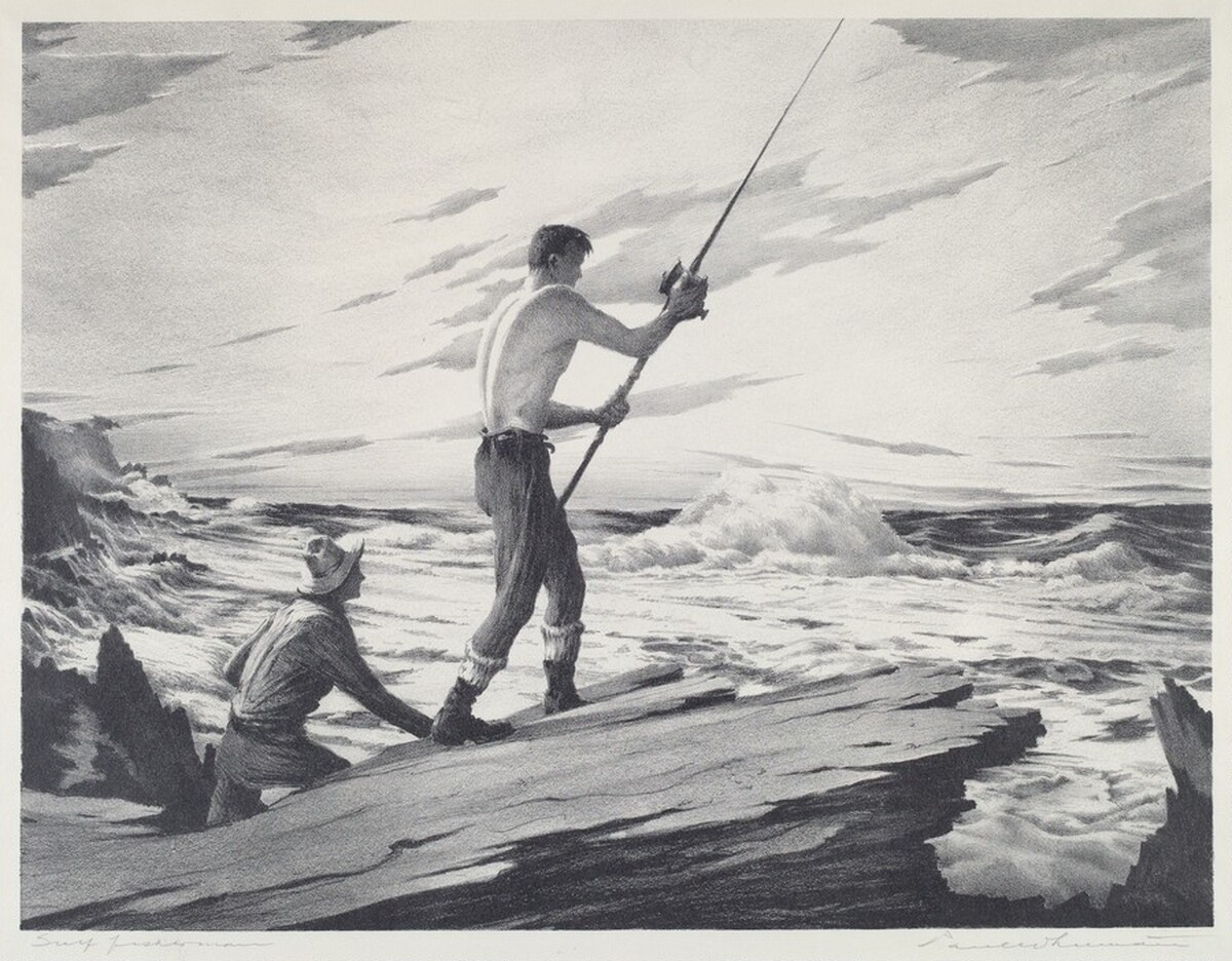 Surf Fisherman by Paul Whitman