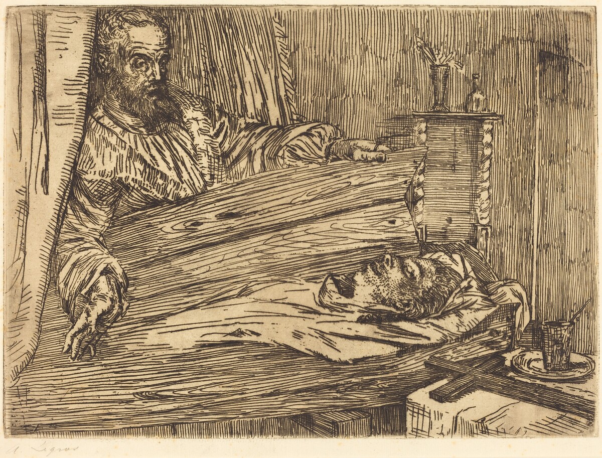 Berenice, 2nd plate by Alphonse Legros