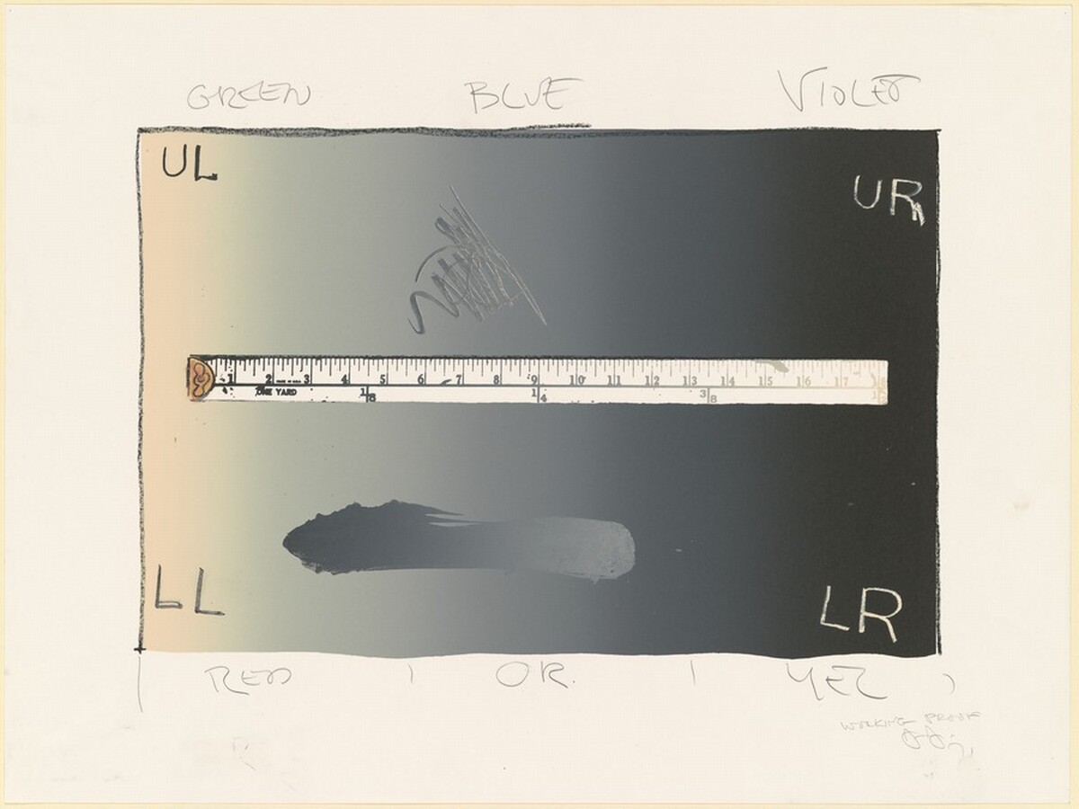 Untitled [working proof] by Jasper Johns