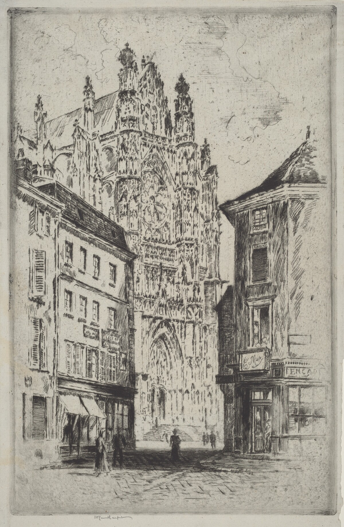 The Transept, Beauvais by Joseph Pennell