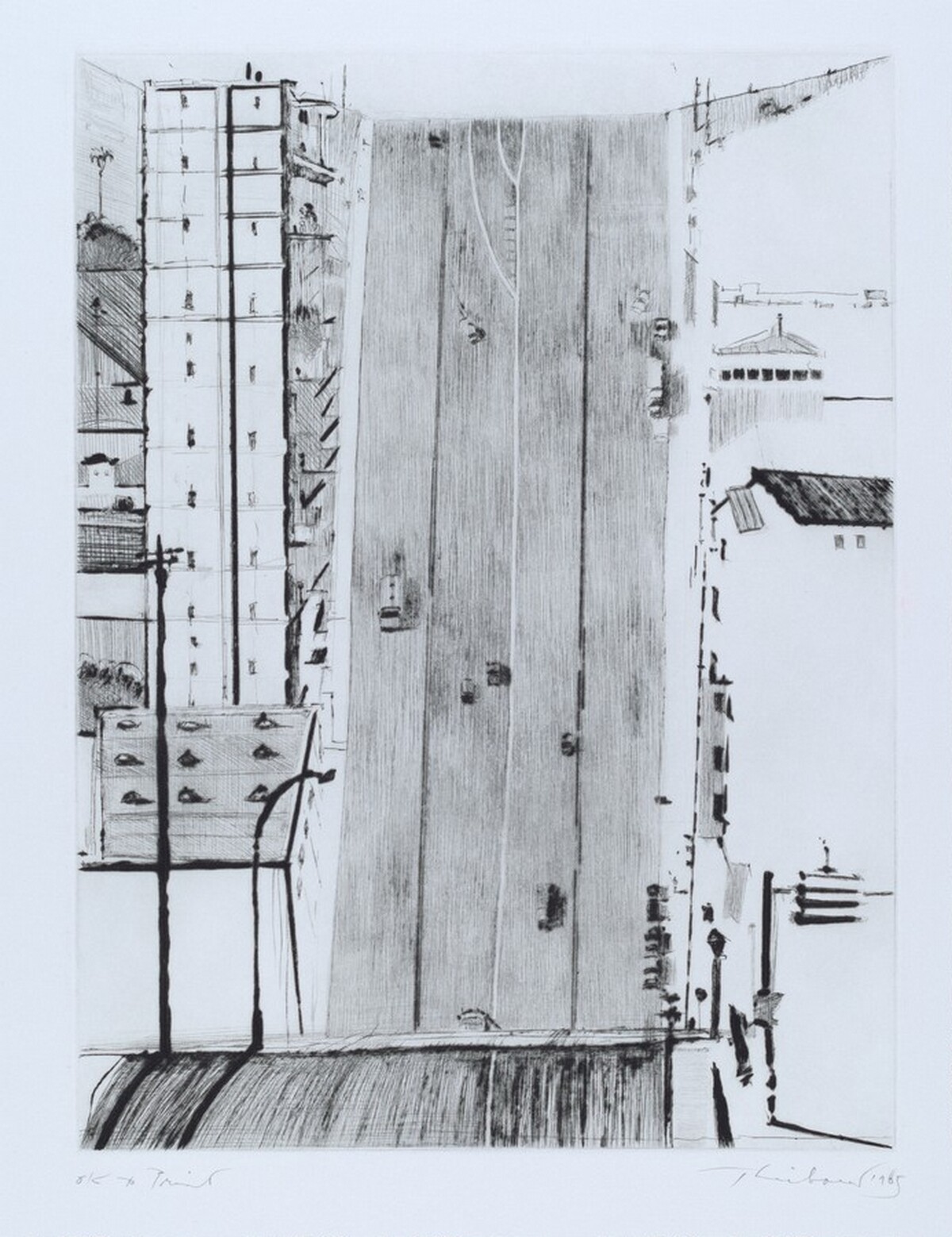 Wide Downstreet by Wayne Thiebaud