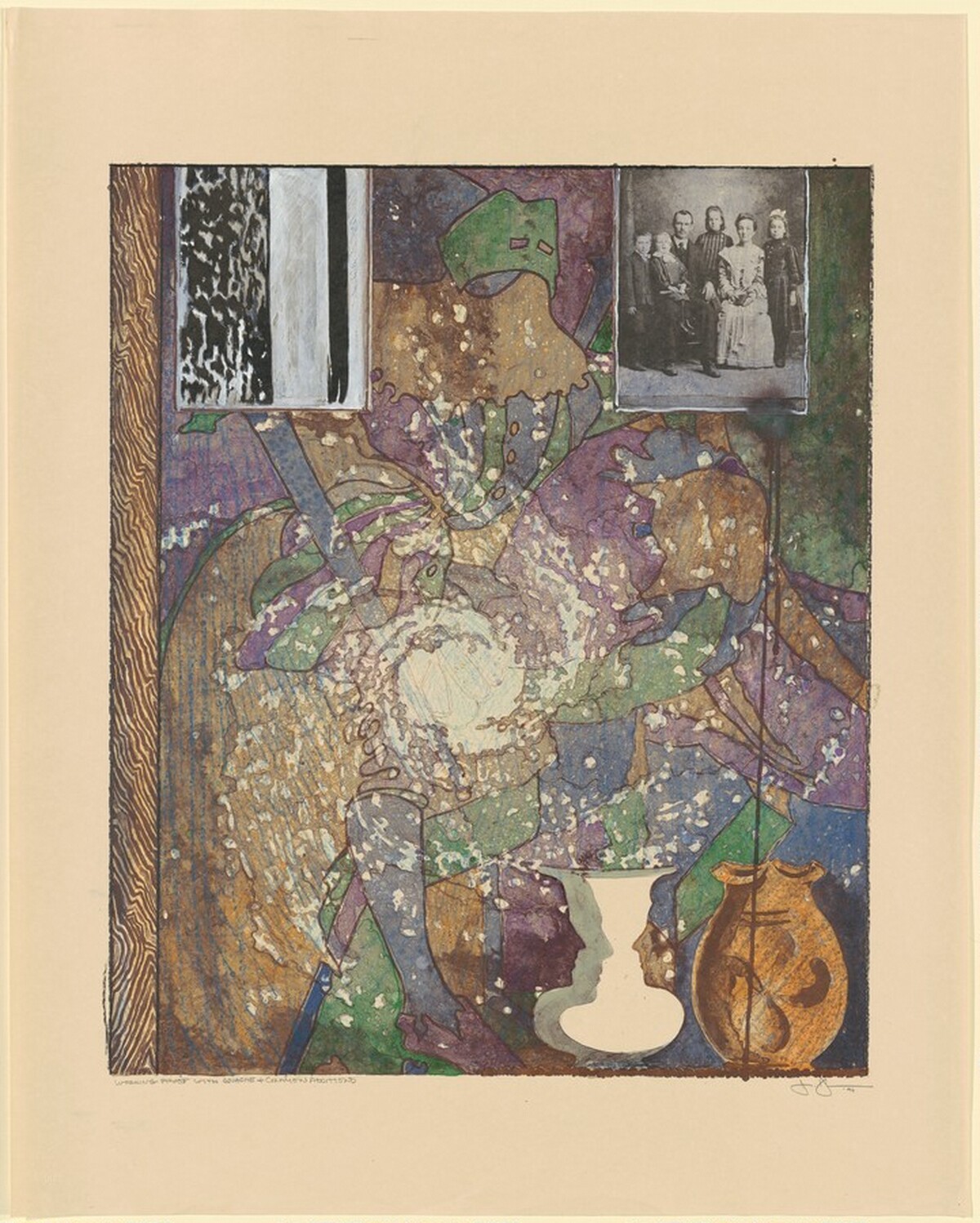 Untitled (American Center) [working proof] by Jasper Johns