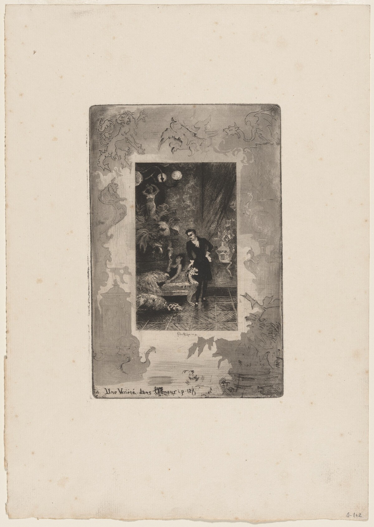 Une Variètè dans L'Amour by Félix-Hilaire Buhot