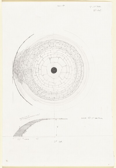 1 cm= 1 ft., 1 1.2 -2" Thick, 28' Diameter, 56" x 30"
