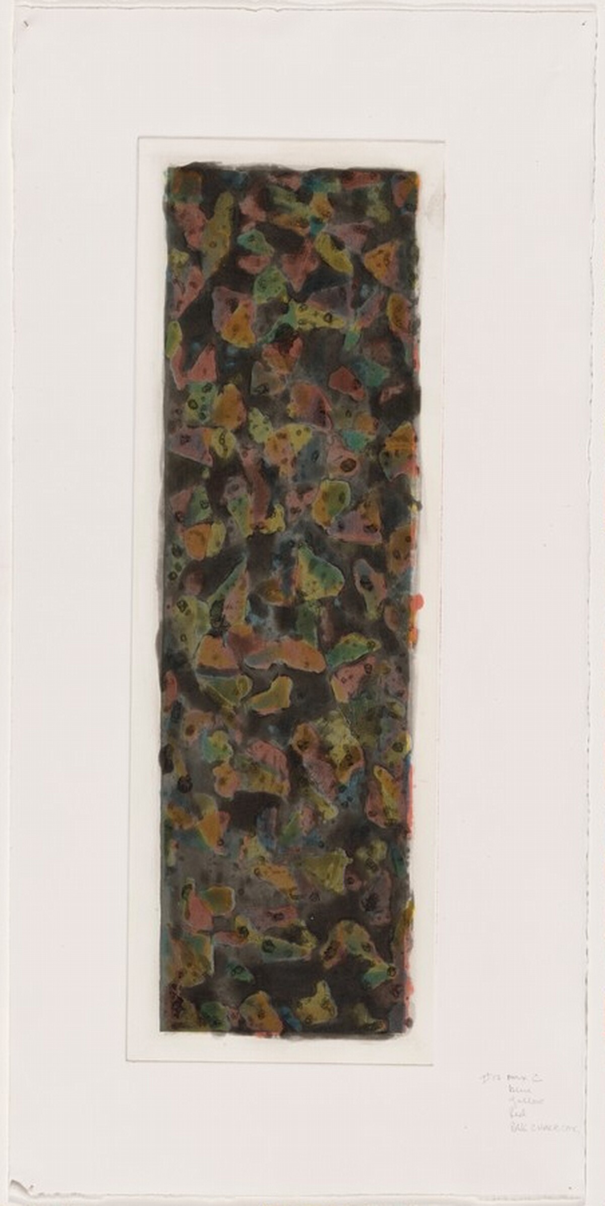 Color & Black, 30 x 17, No. 1 [working proof 10] by Sol LeWitt
