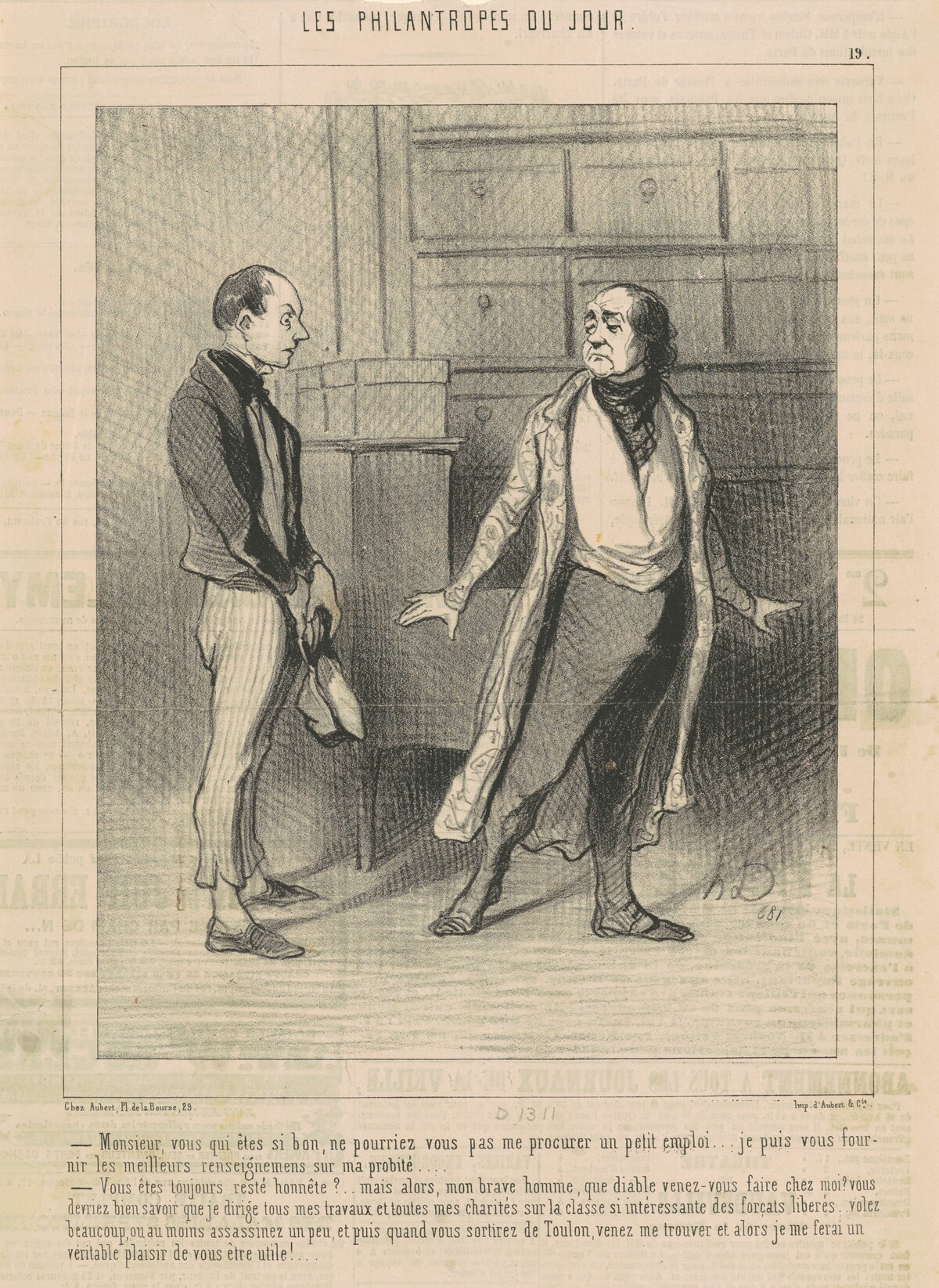 Monsieur vous qui êtes si bon ... by Honoré Daumier