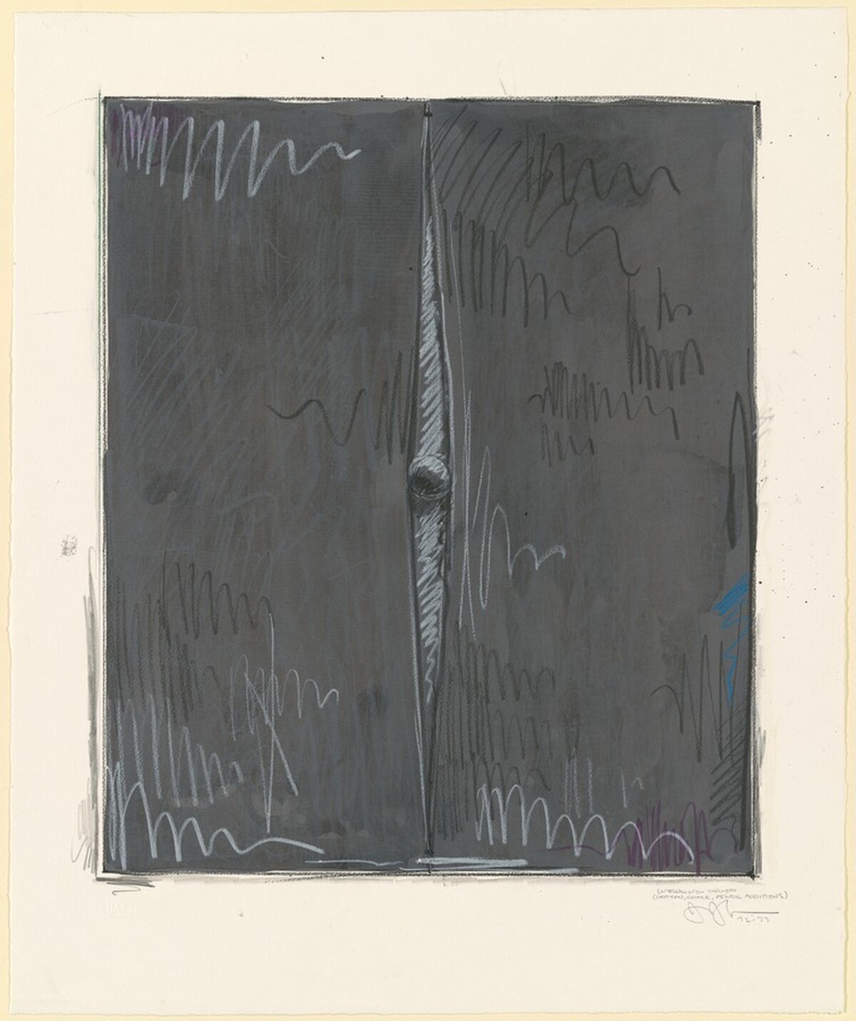 Painting with a Ball [working proof] by Jasper Johns