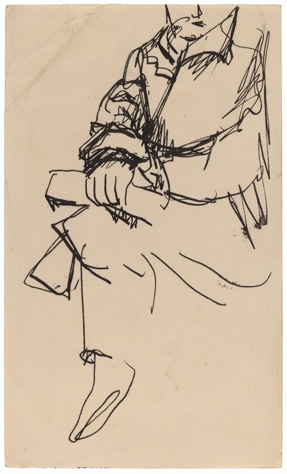 Seated Figure with Legs and Hands Crossed by Mark Rothko