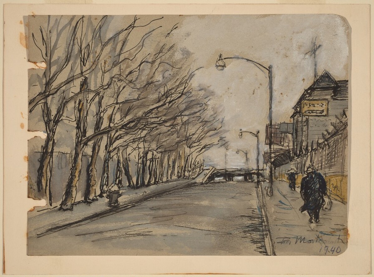 Near Sheepshead Bay, Brooklyn by Ira Moskowitz