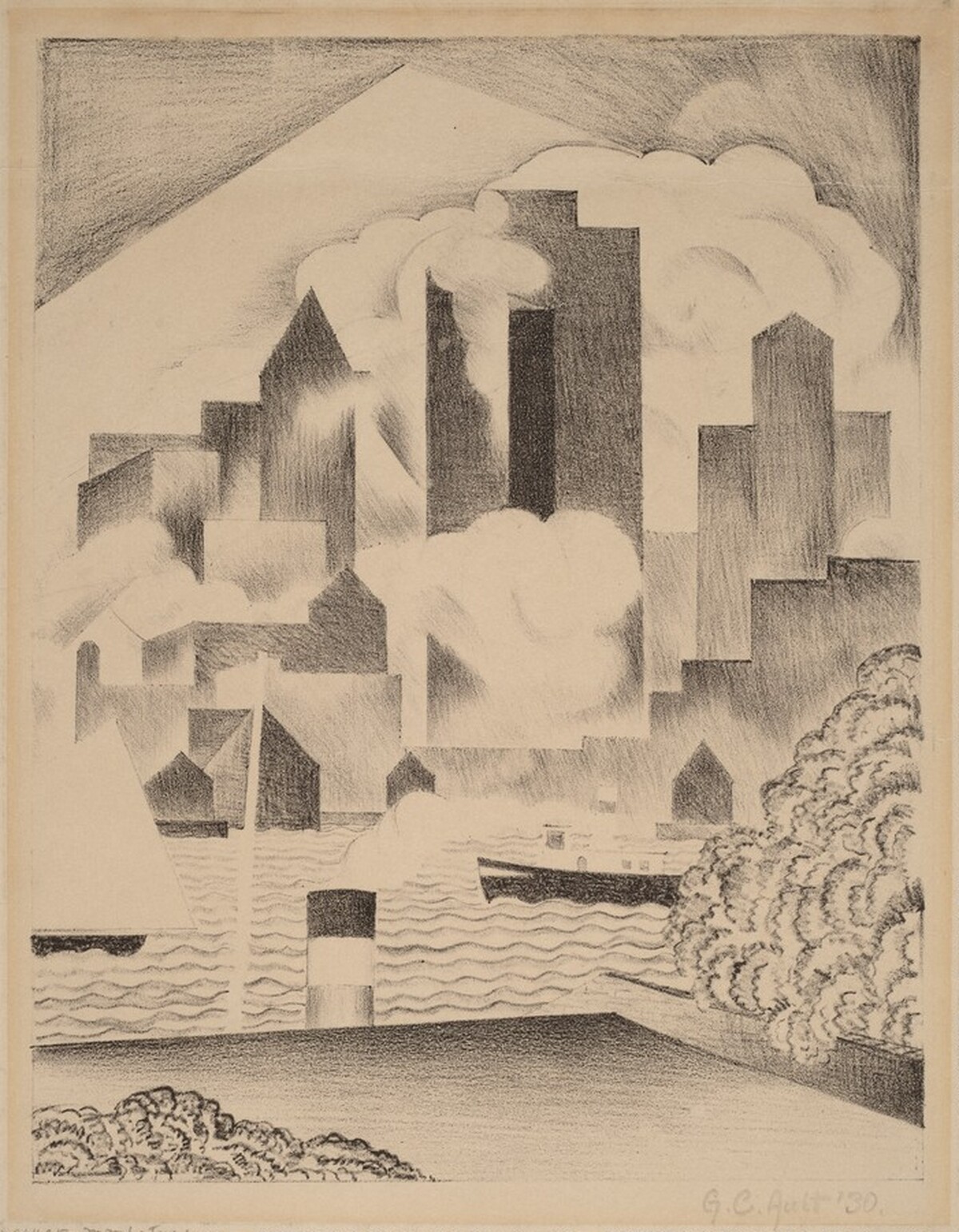 Lower Manhattan by George Ault