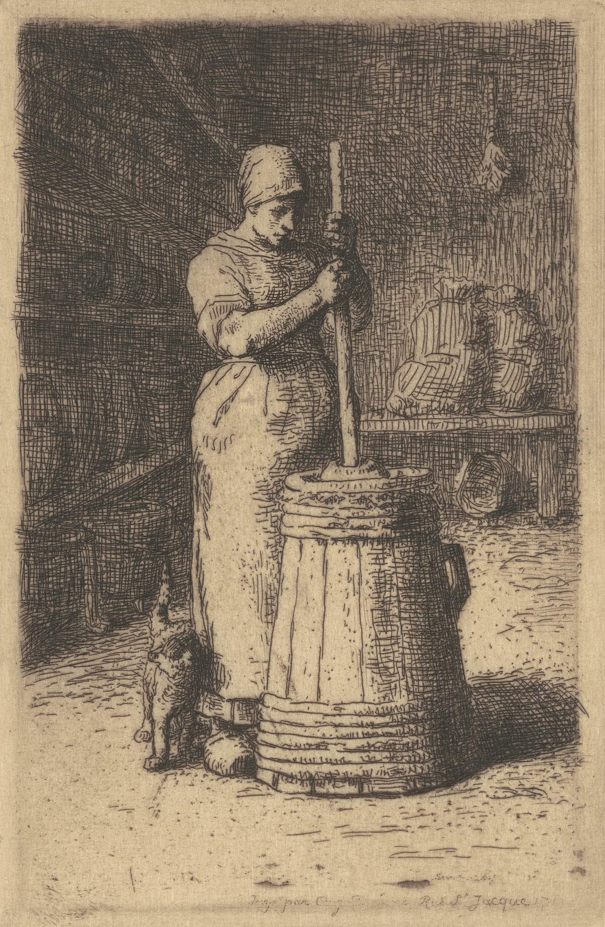 The Churner (La Baratteuse) by Jean-François Millet