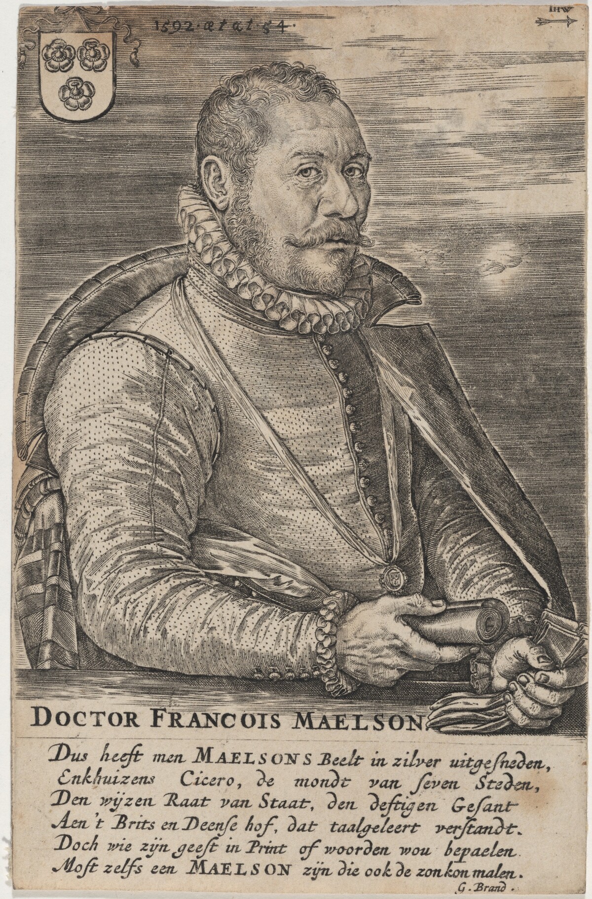 Doctor Francois Maelson by Hieronymus Wierix