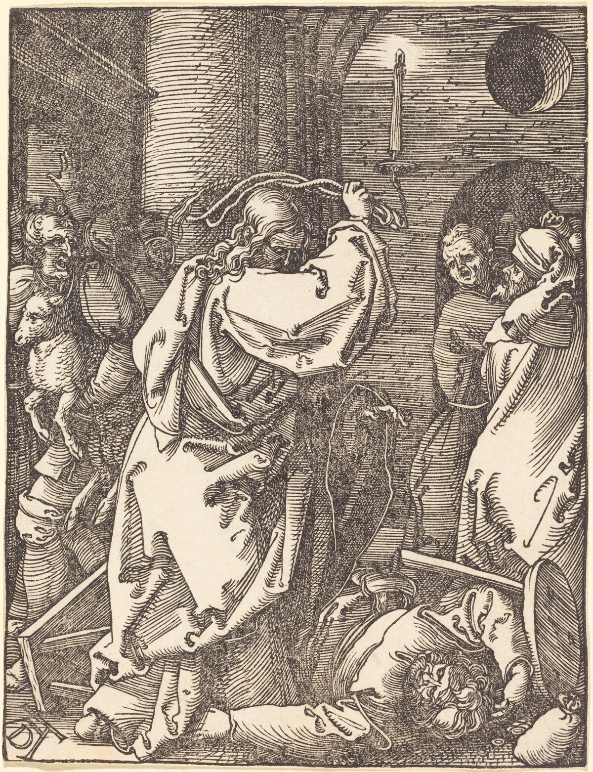 Christ Expelling the Moneylenders from the Temple by Albrecht Dürer