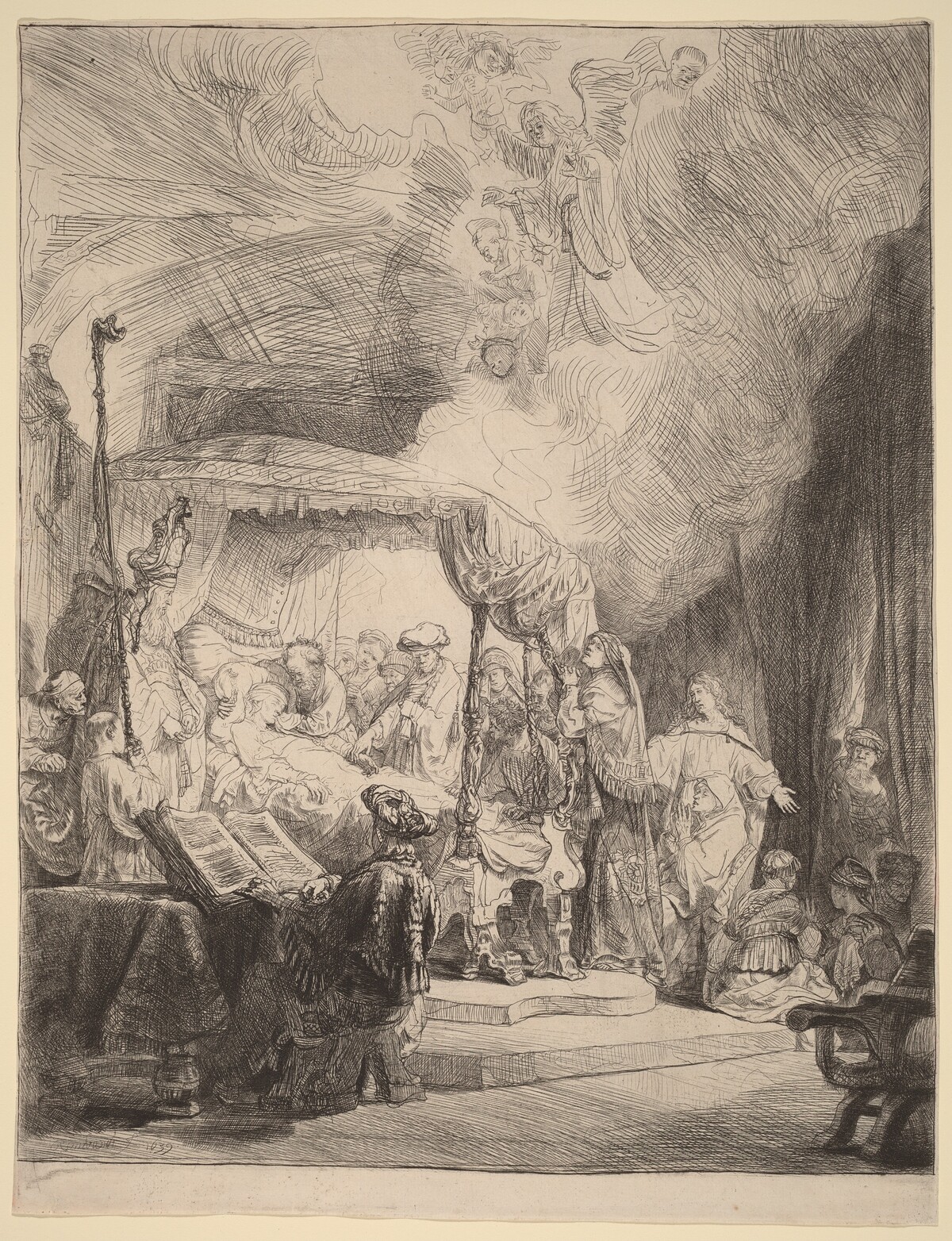 The Death of the Virgin by Rembrandt van Rijn