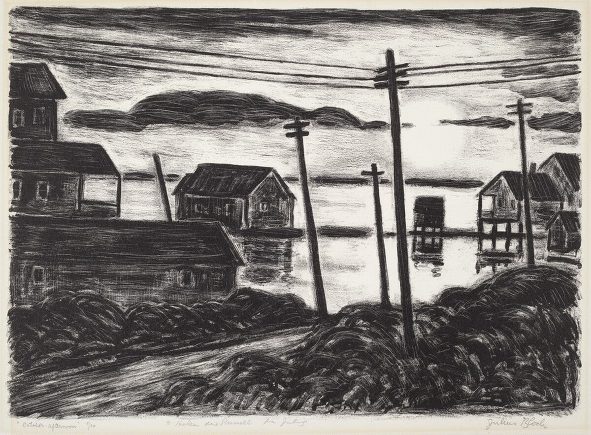 October Afternoon by Julius Bloch