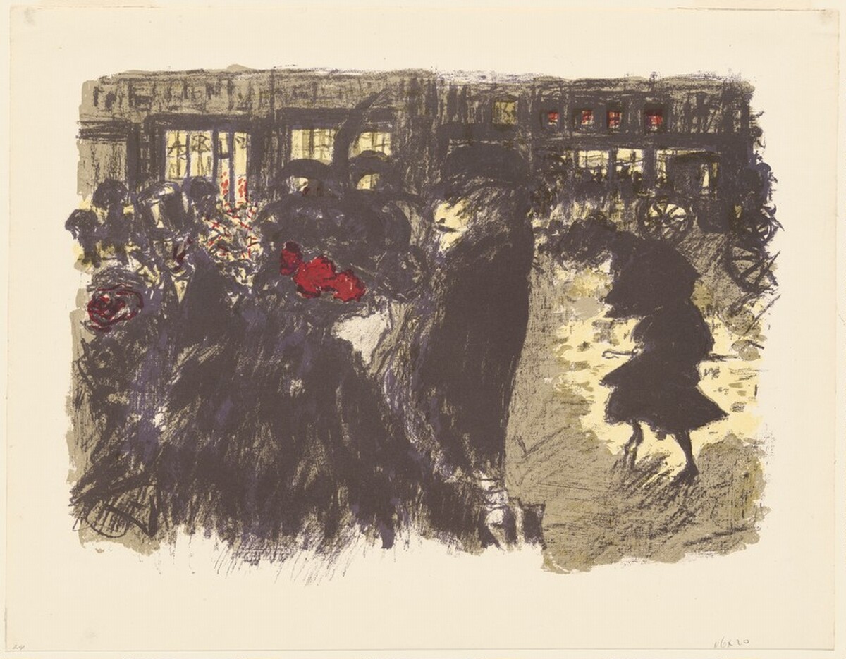 The Square at Night (Place le soir) by Pierre Bonnard, Ambroise Vollard (publisher)