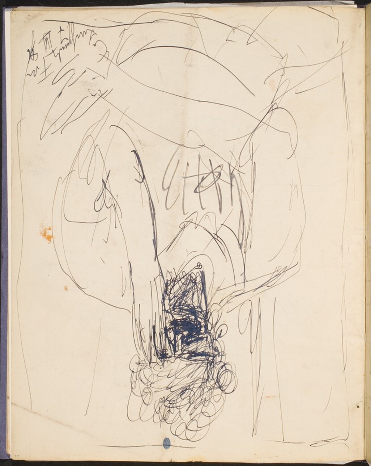 Frau mit Hand vor dem Gesicht  (Woman Covering her Face) [p. 34] by Max Beckmann