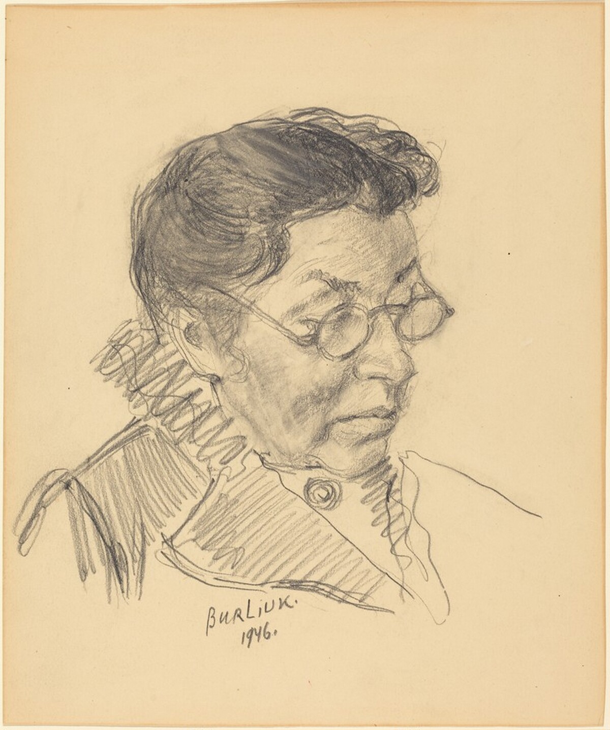 The Artist's Wife, Marussia by David Davidovich Burliuk