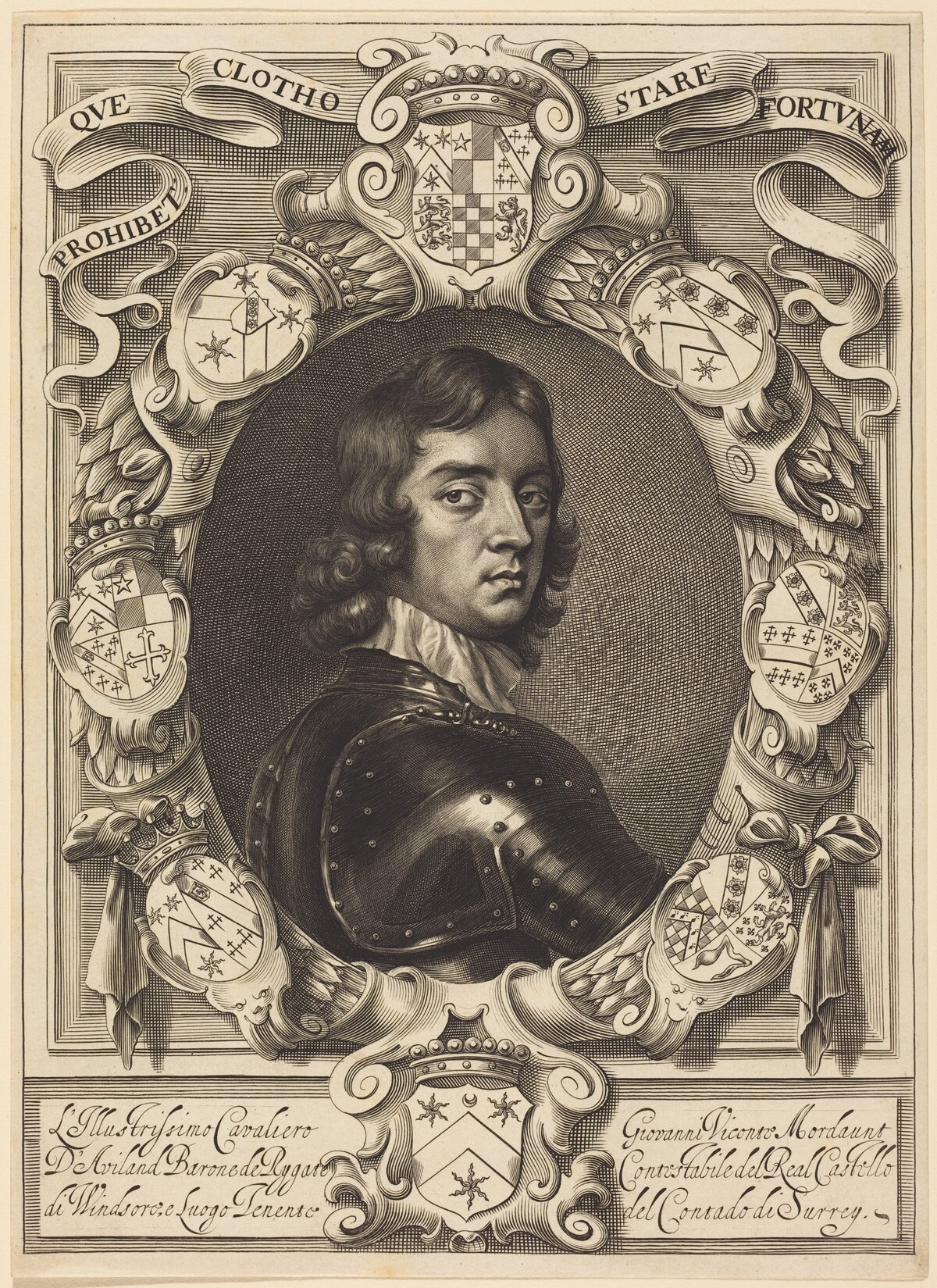 John Mordaunt, Viscount Mordaunt by William Faithorne after Robert Walker