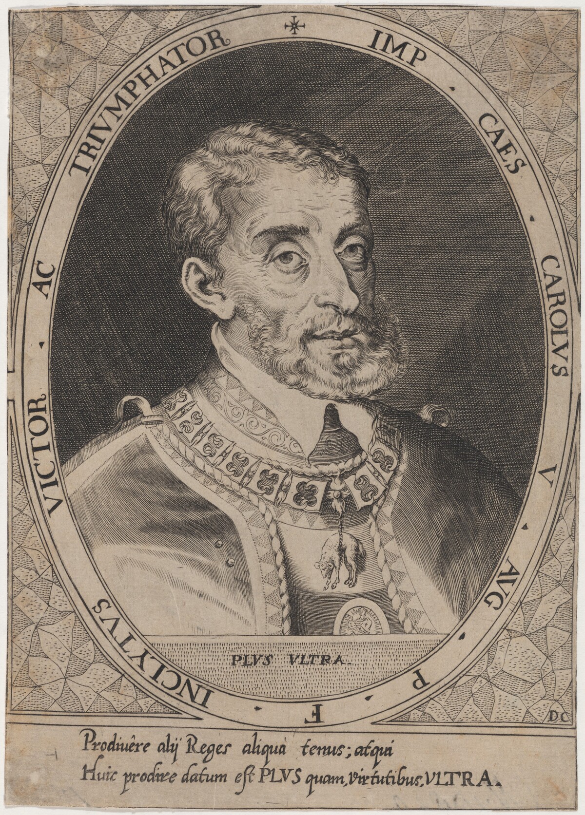 Emperor Charles V by Domenicus Custos