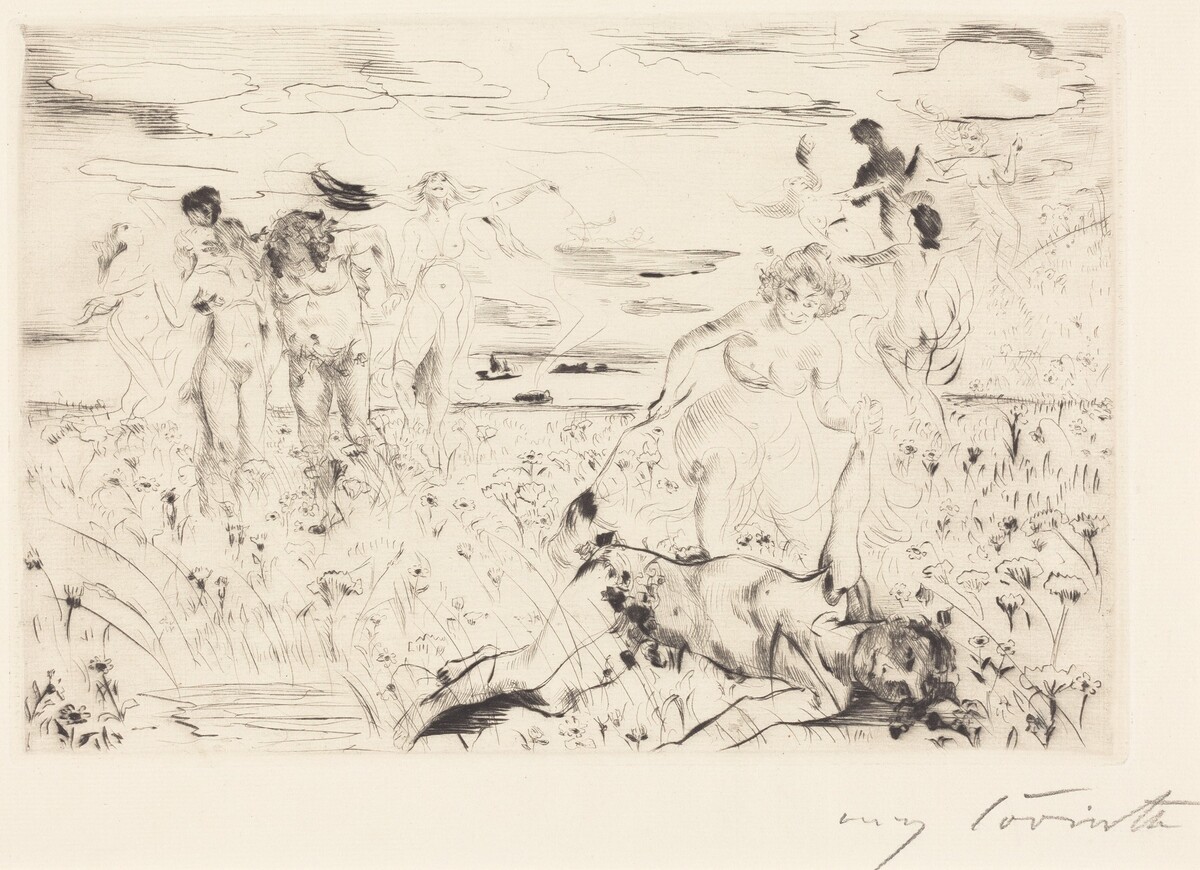 Bacchanal by Lovis Corinth