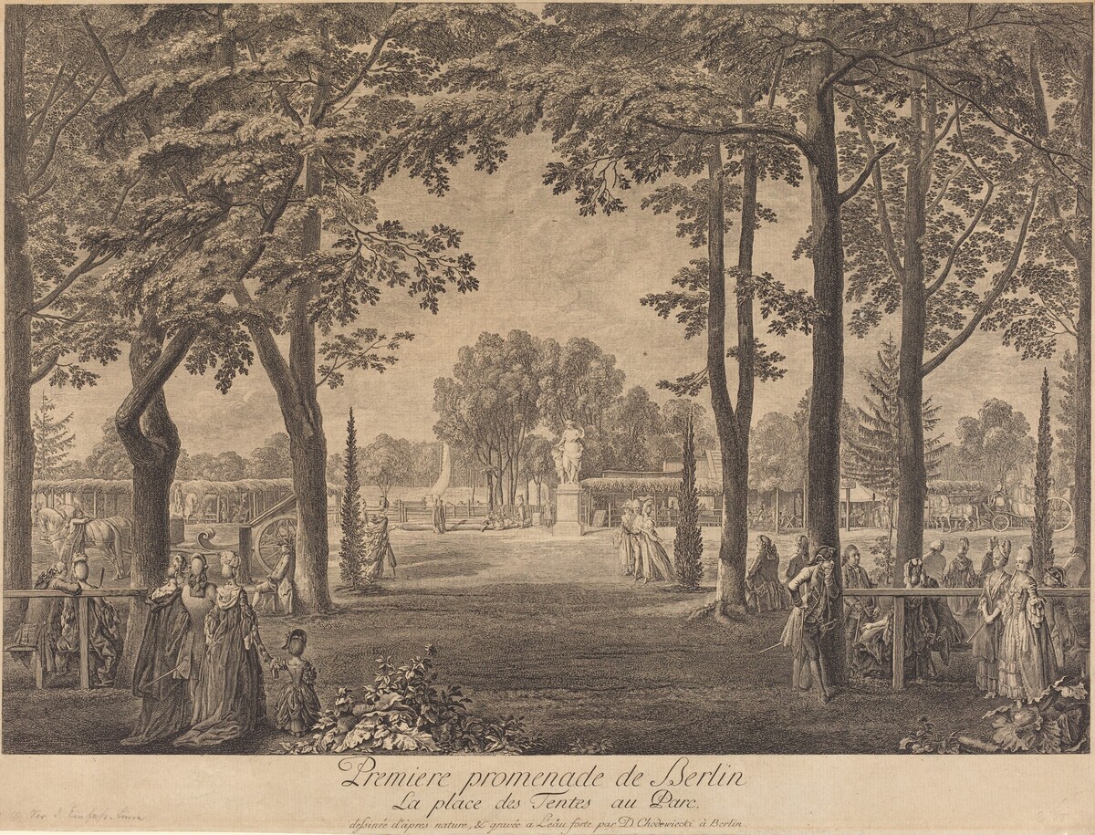 Premiere promenade de Berlin by Daniel Nikolaus Chodowiecki