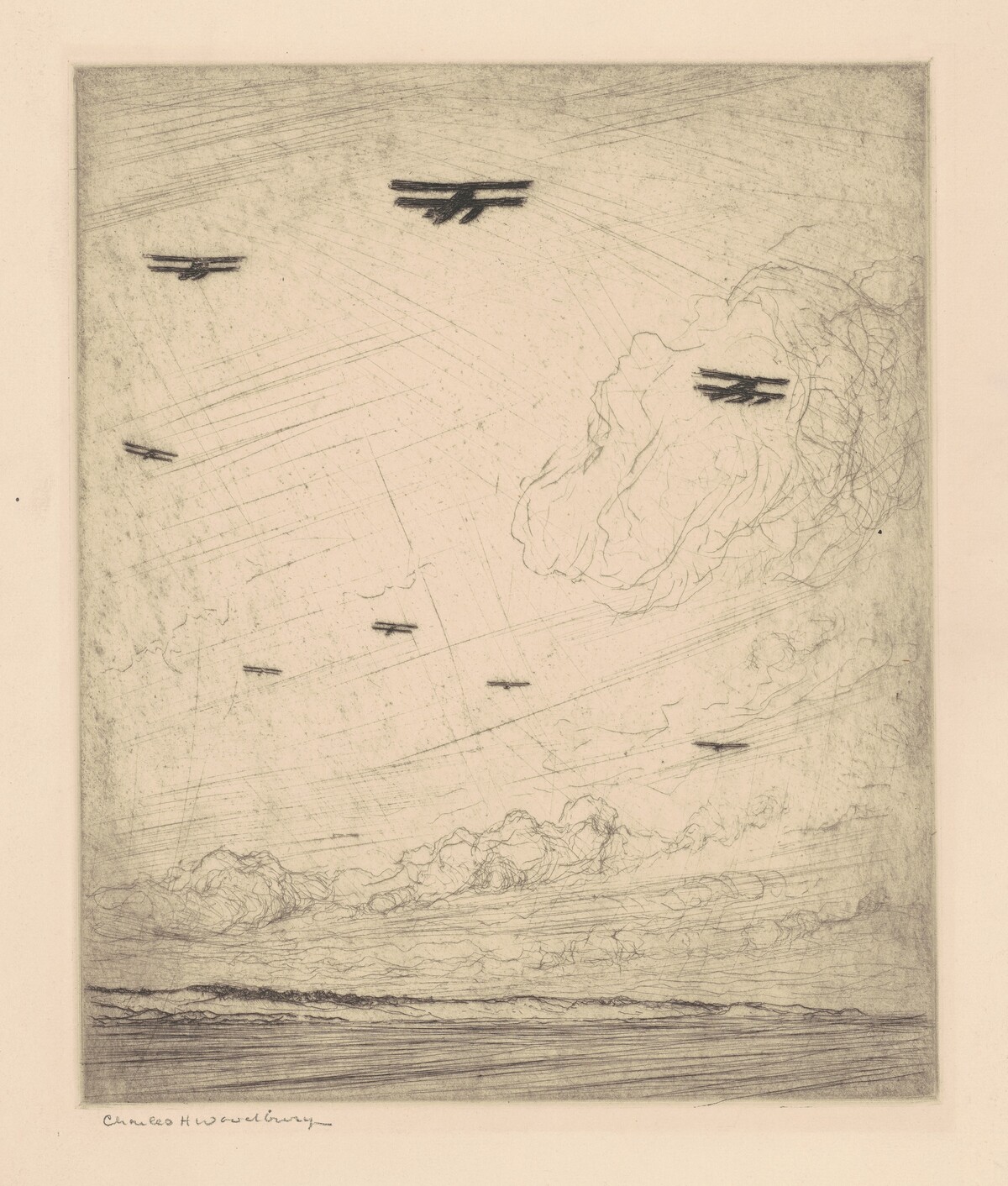 World Fliers, Portsmouth by Charles H. Woodbury