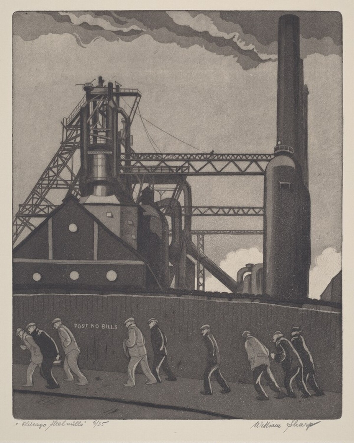 Chicago Steel Mills by William Sharp