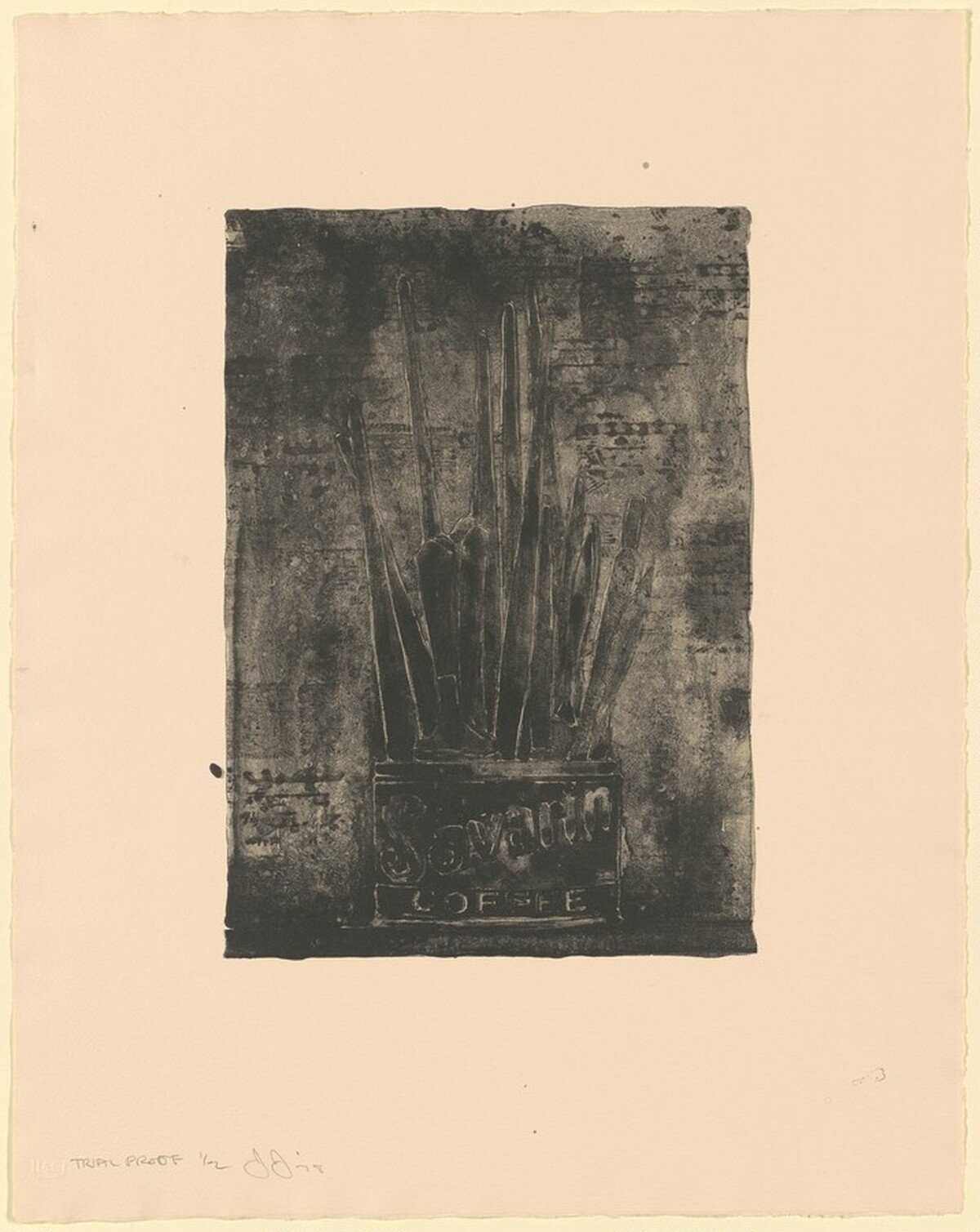 Savarin 1 (Cookie) [trial proof] by Jasper Johns