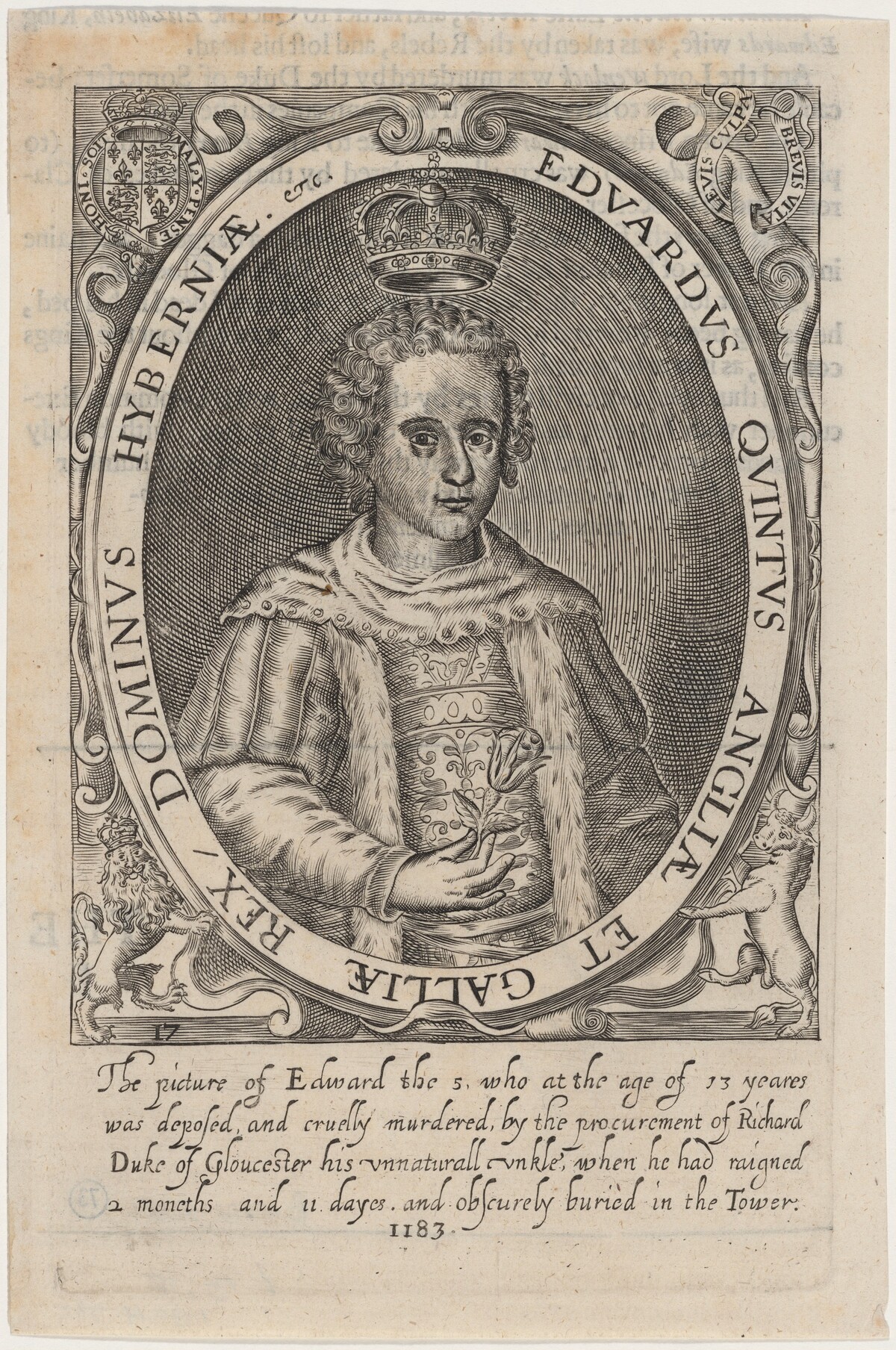 King Edward V by Renold Elstrack