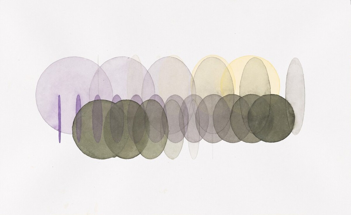 Yellow to grey and grey to purple and yellow to grey movie - grey to yellow and purple to grey and purple to black and black to grey movie - purple to grey and grey to yellow and purple to black movie [right panel] by Olafur Eliasson