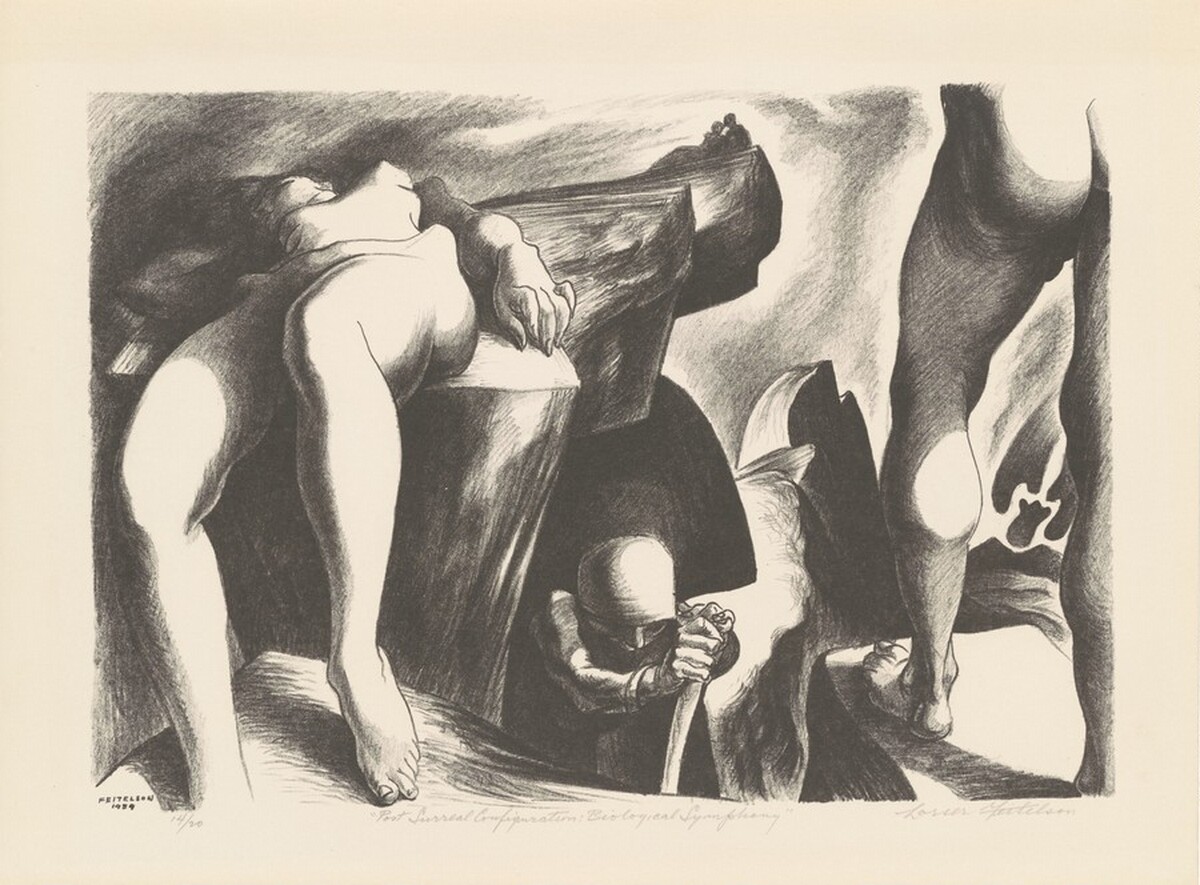 Post-Surreal Configuration: Biological Symphony by Lorser Feitelson