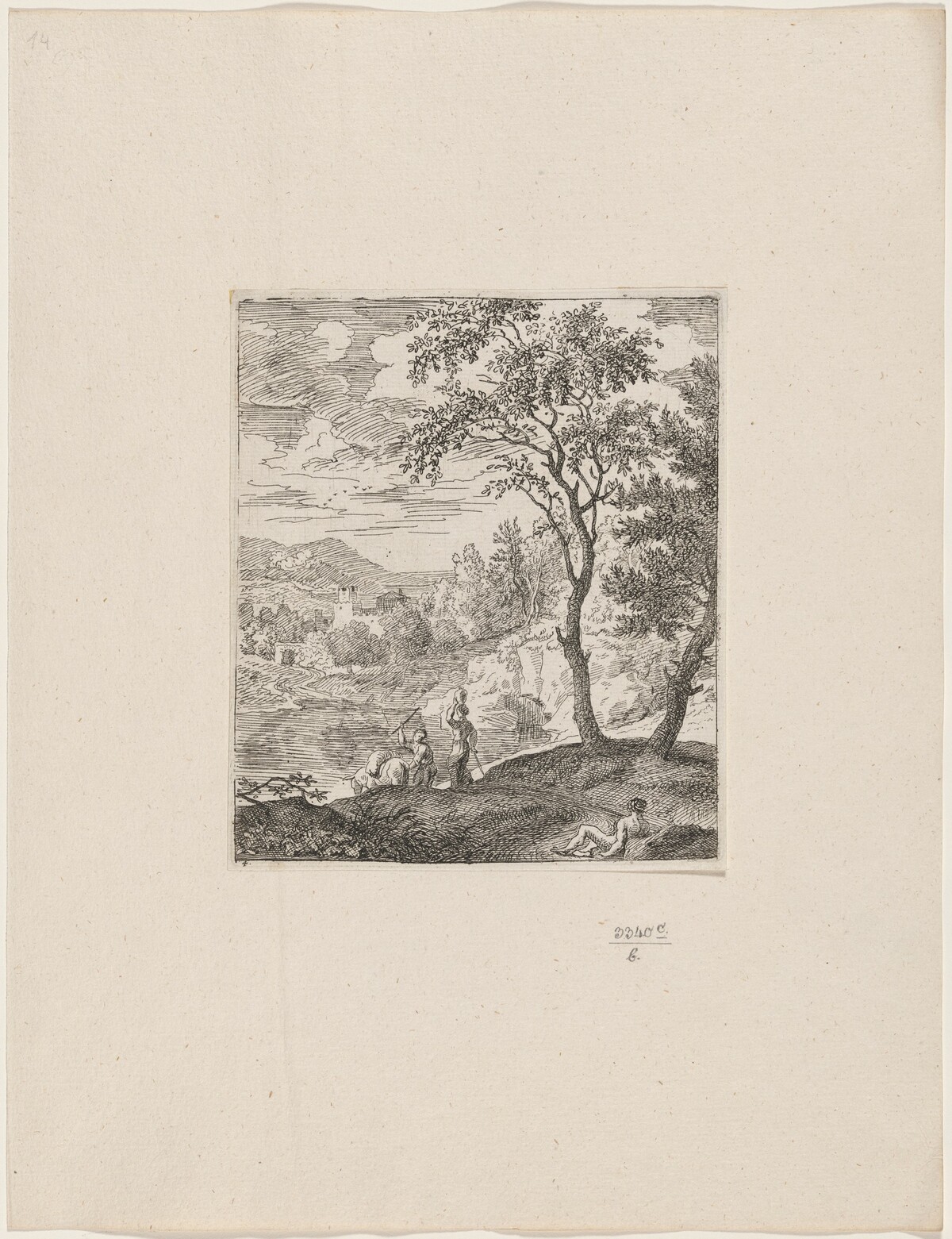 Woman with a Donkey Driver by Joachim Franz Beich